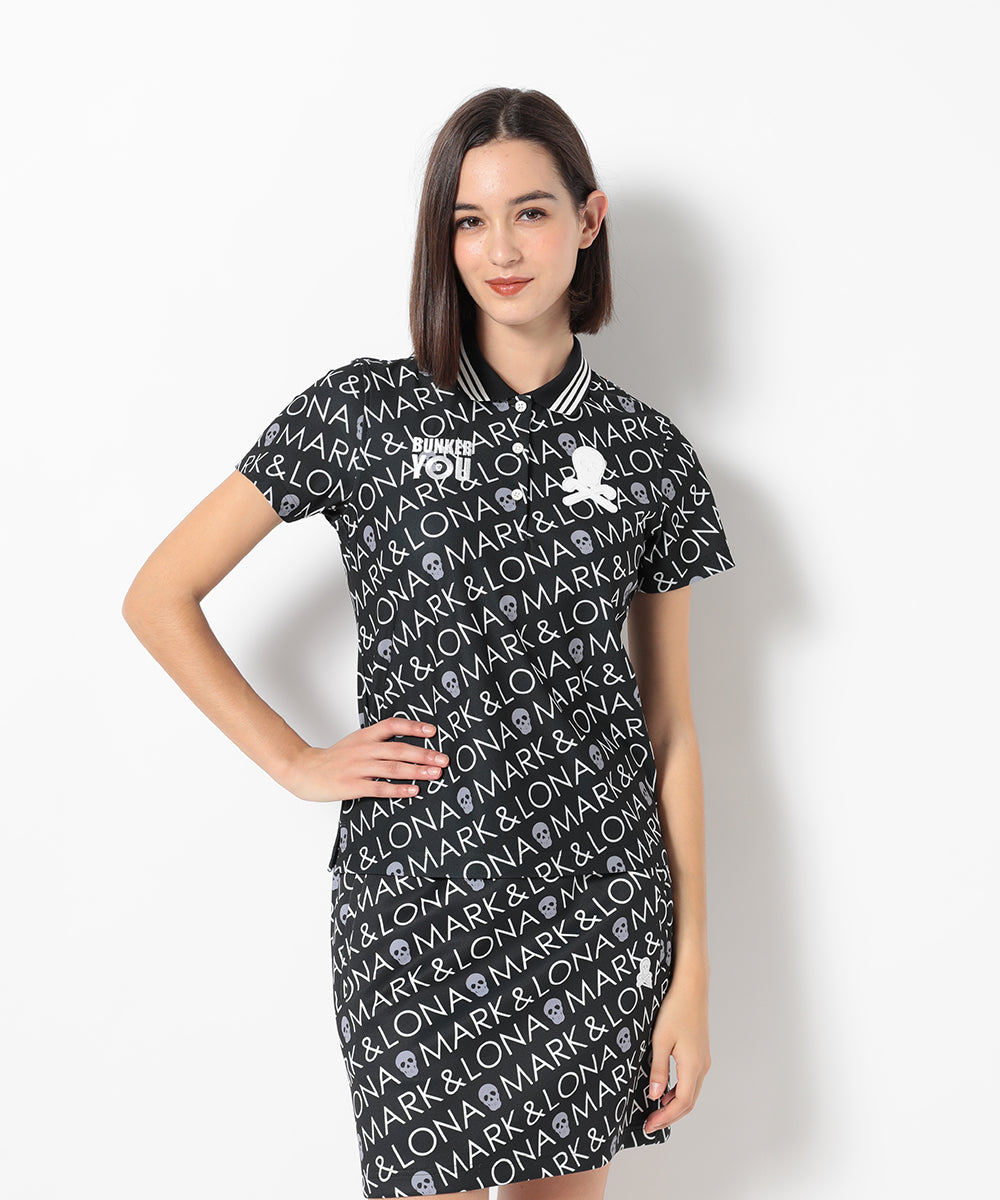 W GN LOGO PATTERN PRINT SS POLO LQ1IX30F