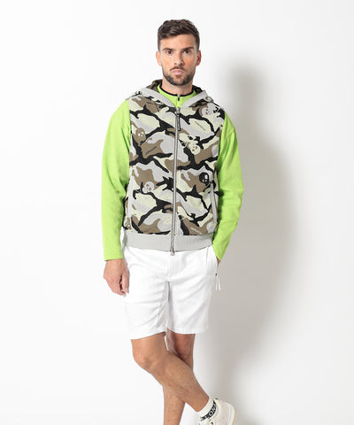 M GN CAMO KNIT & SOLID WOVEN REVERSIBLE VEST LQ1IV32M