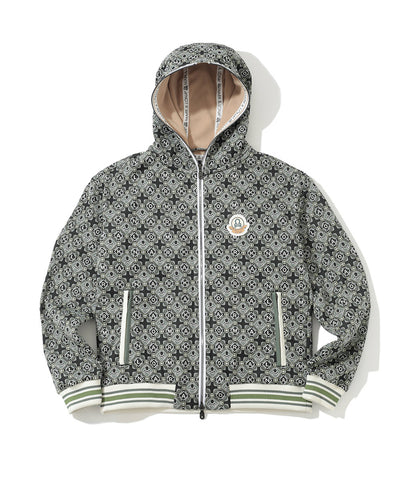M GN GEOMETRIC PATTERN HOODIE JACKET LR4ID08M
