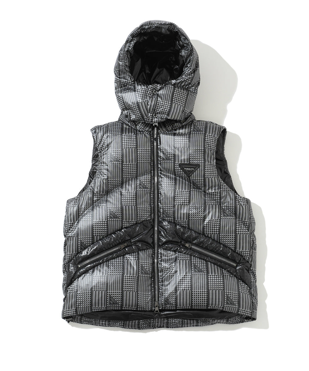 M CD GLEN CHECK PATTERN DOWN VEST LR3CV52M