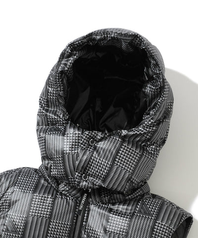 M CD GLEN CHECK PATTERN DOWN VEST LR3CV52M