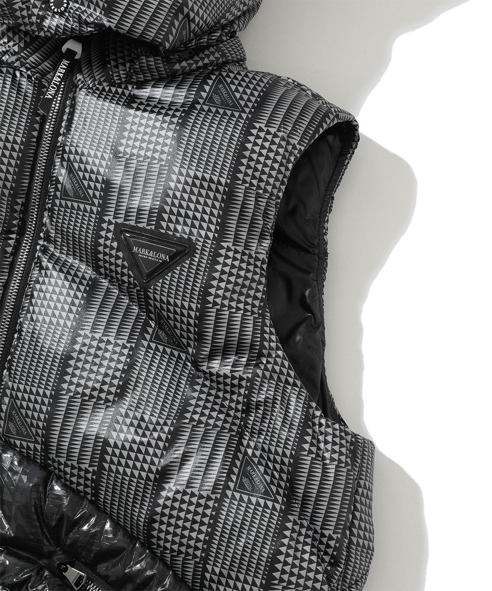 M CD GLEN CHECK PATTERN DOWN VEST LR3CV52M