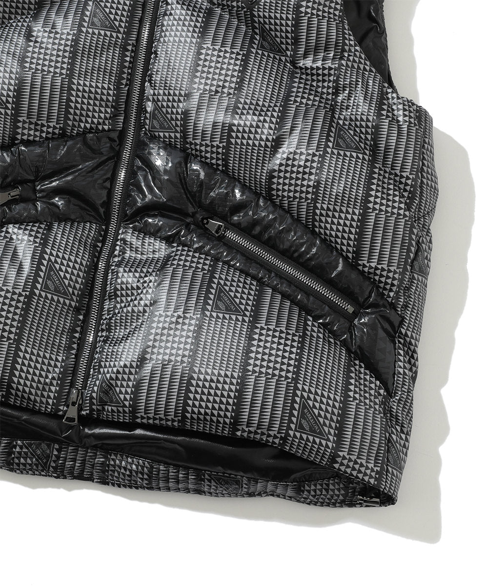 M CD GLEN CHECK PATTERN DOWN VEST LR3CV52M