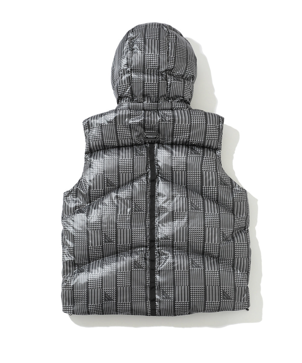 M CD GLEN CHECK PATTERN DOWN VEST LR3CV52M