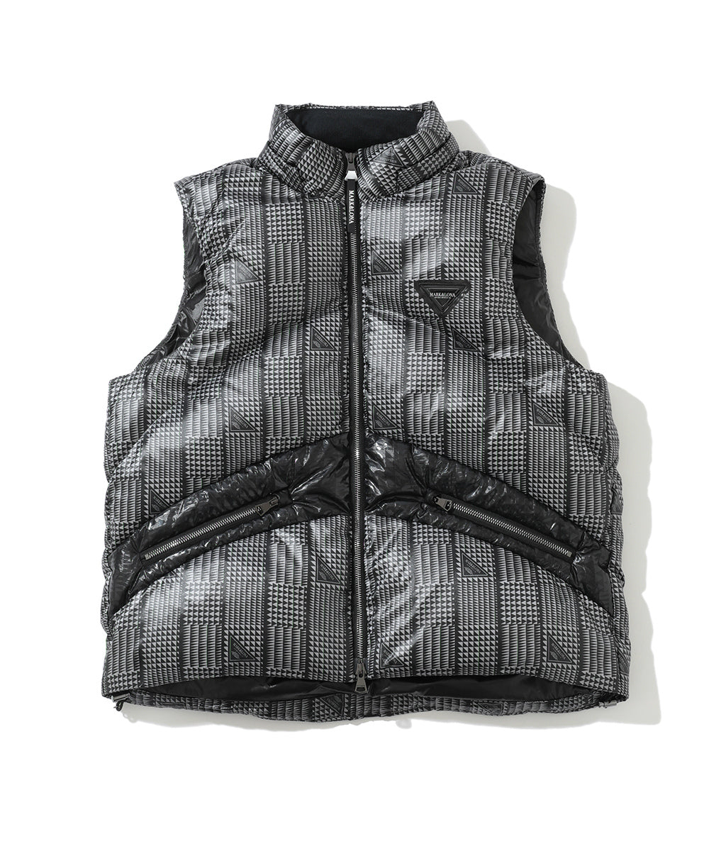 M CD GLEN CHECK PATTERN DOWN VEST LR3CV52M