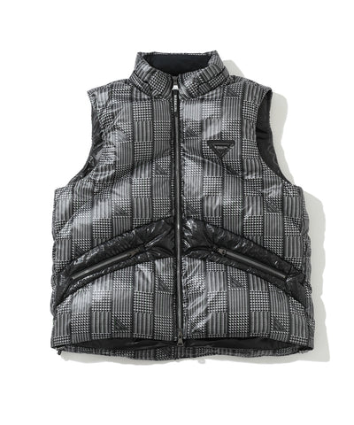 M CD GLEN CHECK PATTERN DOWN VEST LR3CV52M