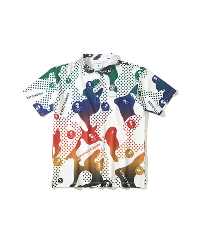 M GN RAINBOW CAMO PATTERN PRINT SS POLO LQ1IX05M