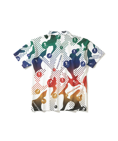 M GN RAINBOW CAMO PATTERN PRINT SS POLO LQ1IX05M