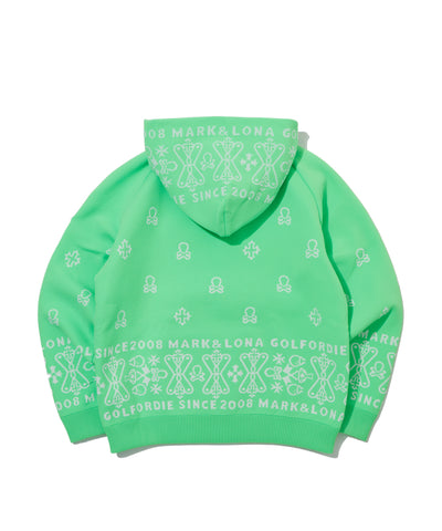 M GN PAISLEY SKULL KNIT HOODIE LR3IB05M