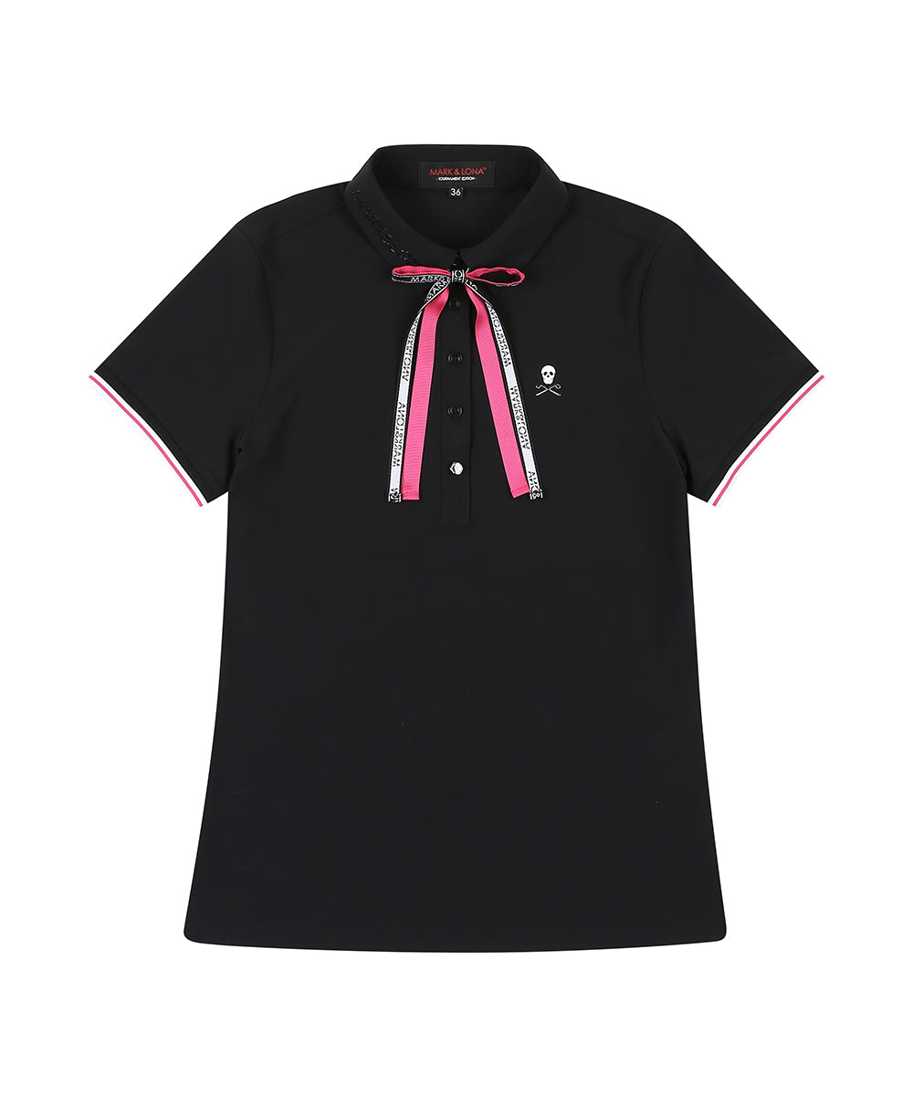 W TN RIBBON POINT SS POLO LQ2TX77F