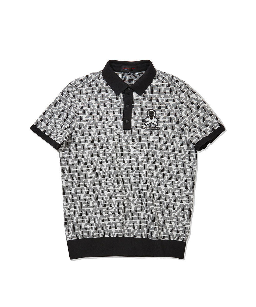 M TN PRINT POINT SS KNIT POLO LR1TB77M