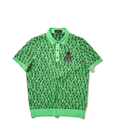 M TN PRINT POINT SS KNIT POLO LR1TB77M