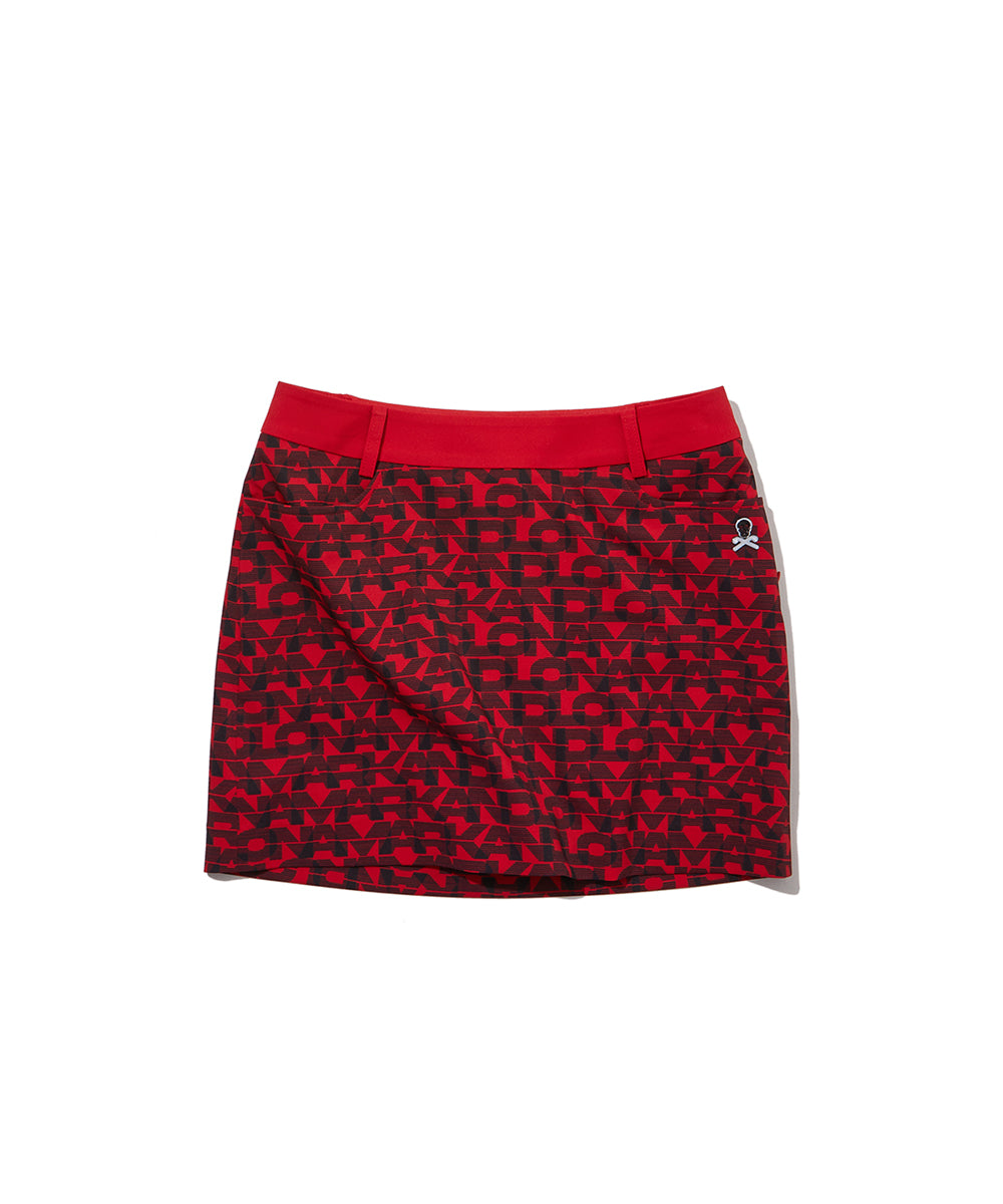 W TN PRINT POINT WOVEN SKIRT LR1TE79F