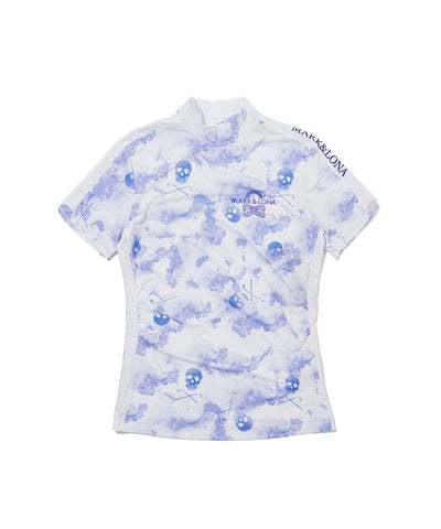 W GN WATER COLOR PATTERN SS HIGHNECK LR2IA71F