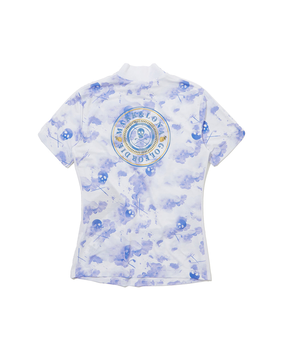 W GN WATER COLOR PATTERN SS HIGHNECK LR2IA71F