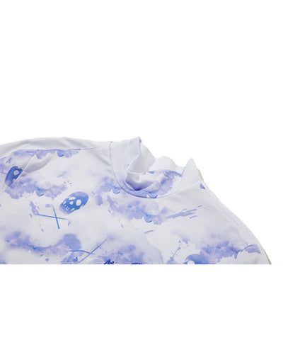 W GN WATER COLOR PATTERN SS HIGHNECK LR2IA71F