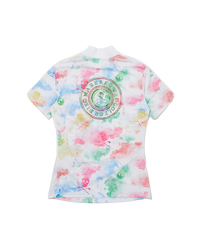W GN WATER COLOR PATTERN SS HIGHNECK LR2IA71F
