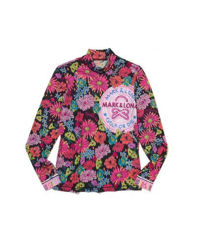 W GN FLORAL PATTERN LS HIGHNECK LR2IA77F