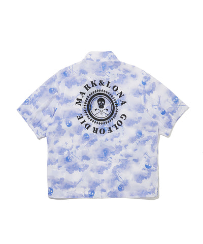 M GN WATER COLOR PATTERN WOVEN SS ANORAK LR2IC71M