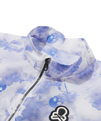 M GN WATER COLOR PATTERN WOVEN SS ANORAK LR2IC71M