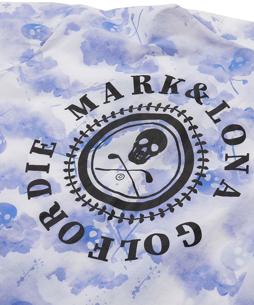 M GN WATER COLOR PATTERN WOVEN SS ANORAK LR2IC71M