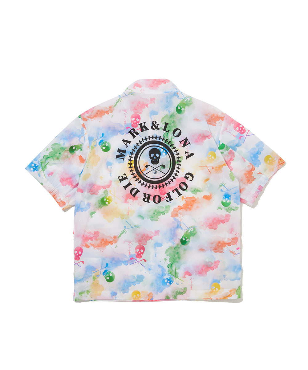 M GN WATER COLOR PATTERN WOVEN SS ANORAK LR2IC71M