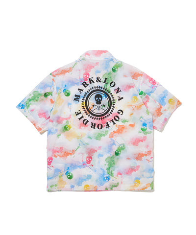 M GN WATER COLOR PATTERN WOVEN SS ANORAK LR2IC71M