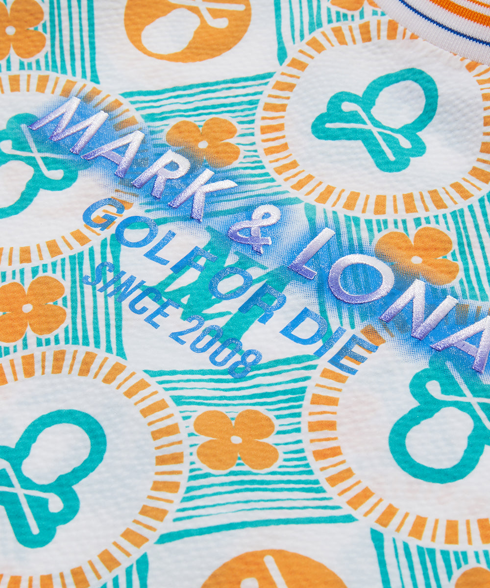 W GN LOGO PATTERN WOVEN SS CREW LR2IC81F