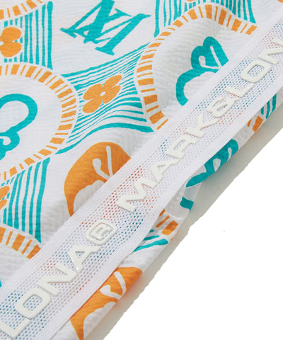 W GN LOGO PATTERN WOVEN SS CREW LR2IC81F
