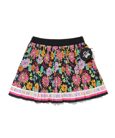 W GN FLORAL PATTERN PLEATS SKIRT LR2IE77F