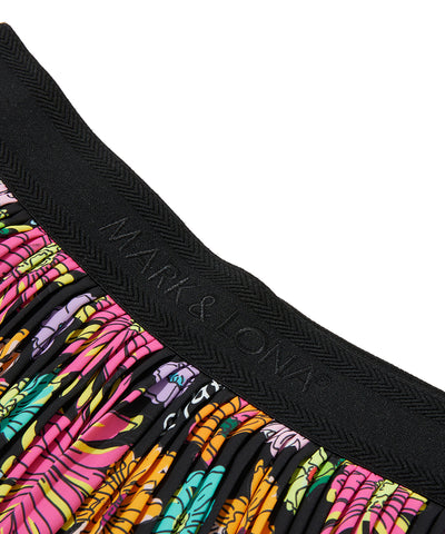 W GN FLORAL PATTERN PLEATS SKIRT LR2IE77F