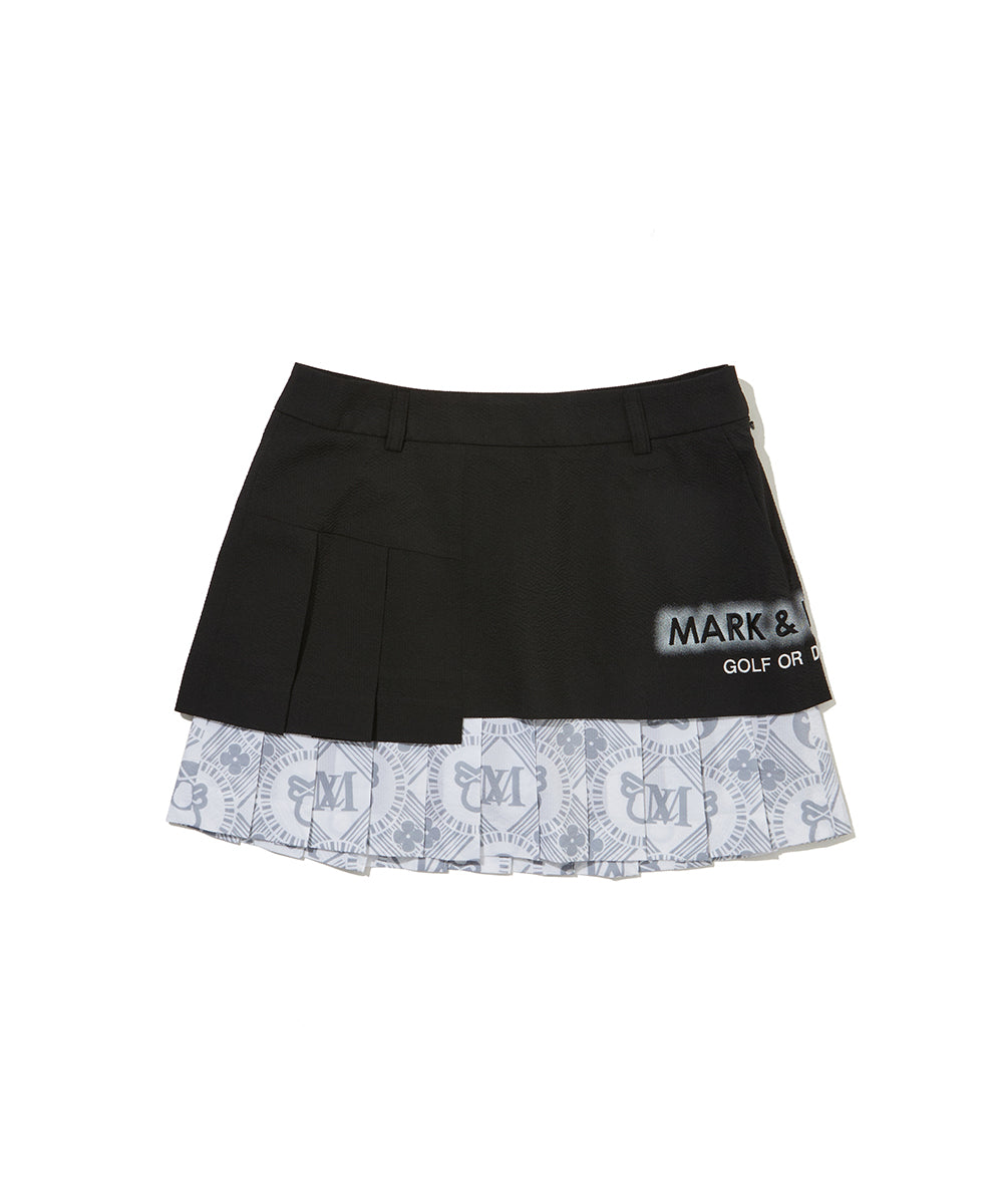 W GN UNBALANCE PLEATS SKIRT LR2IE81F