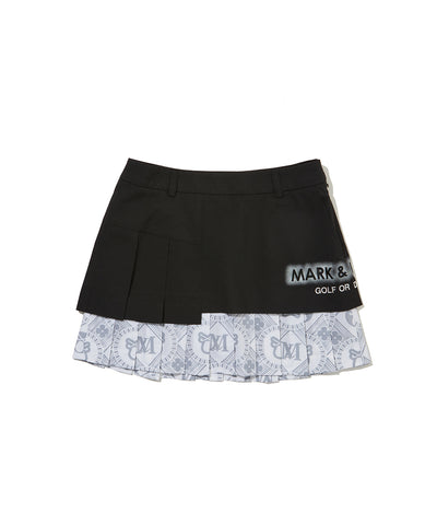 W GN UNBALANCE PLEATS SKIRT LR2IE81F