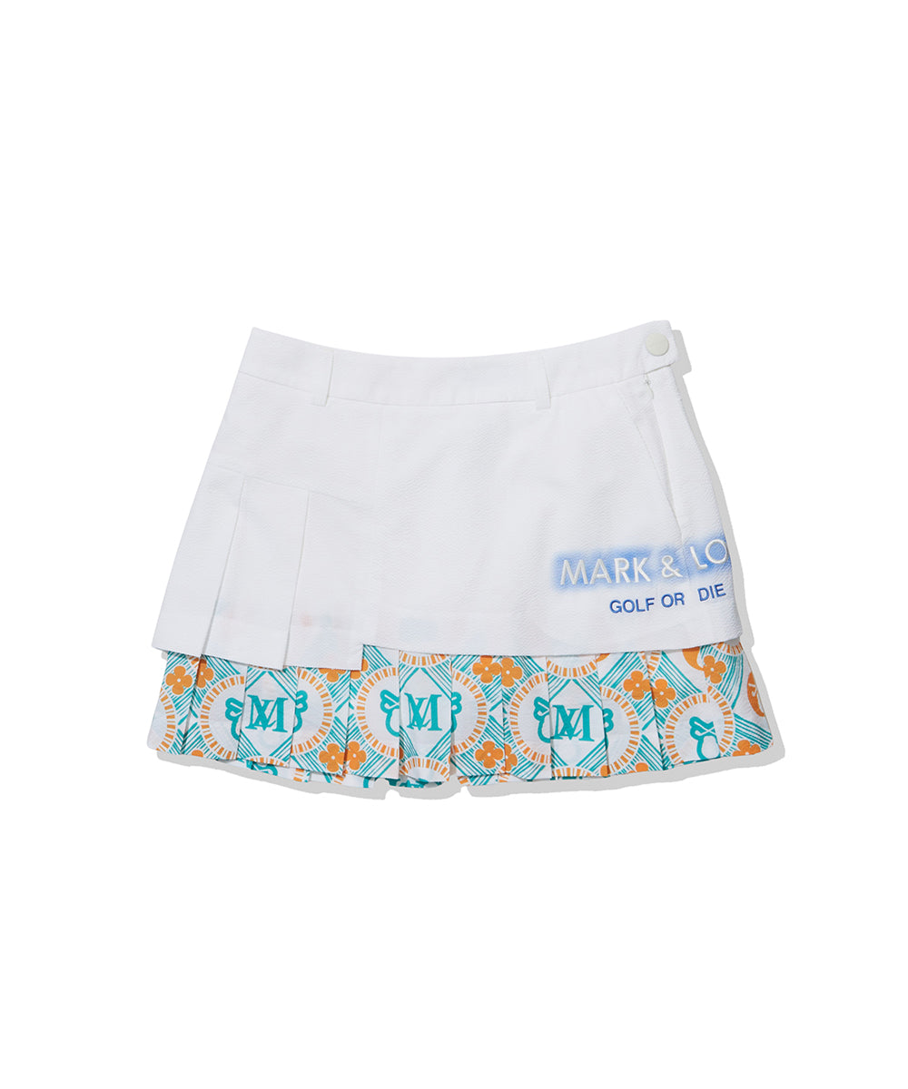 W GN UNBALANCE PLEATS SKIRT LR2IE81F