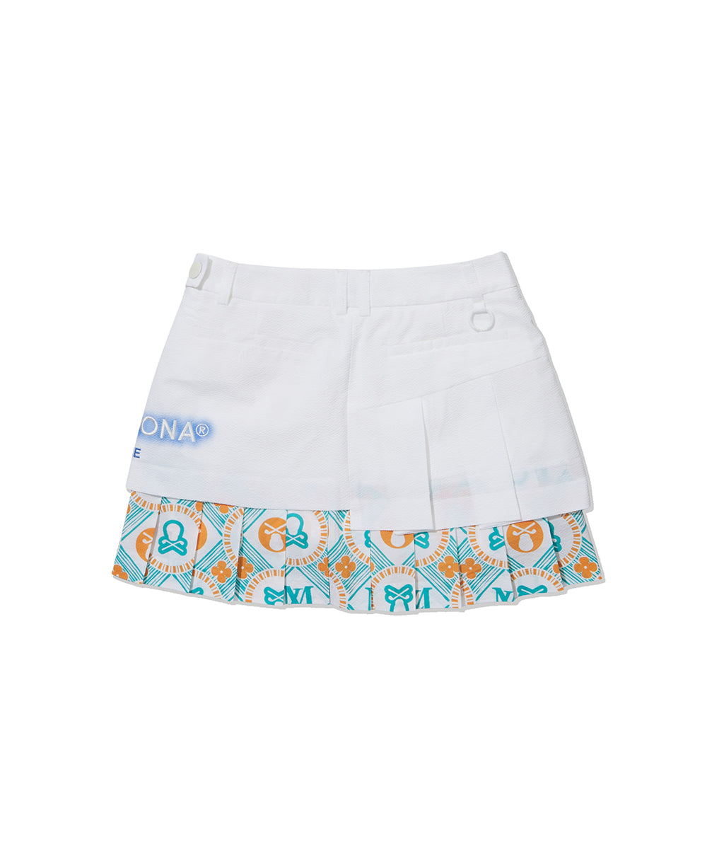 W GN UNBALANCE PLEATS SKIRT LR2IE81F