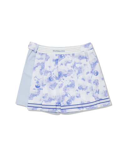 W GN WATER COLOR PATTERN WRAP SHORTS LR2IF71F