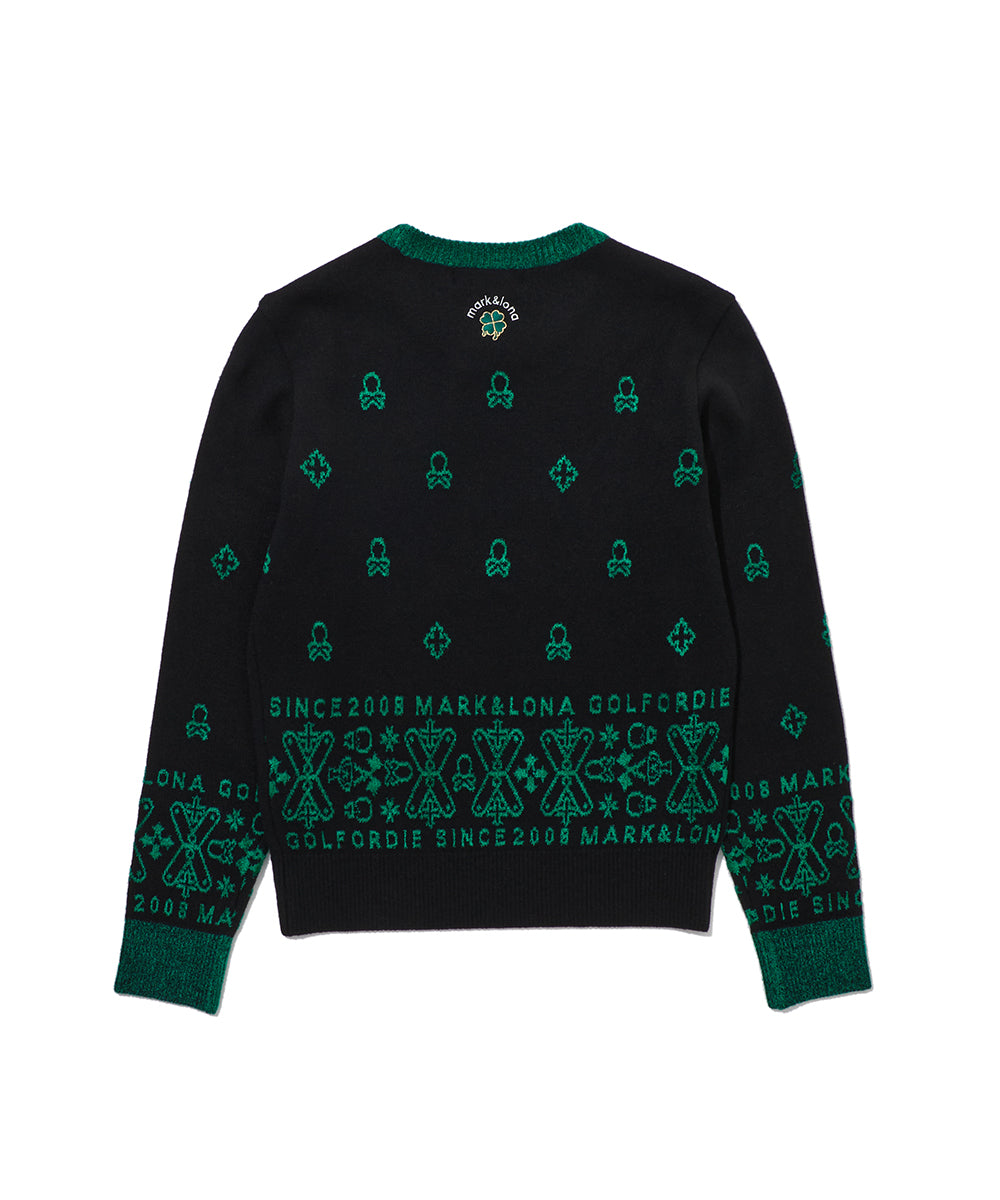 W GN NORDIC JQD KNIT CREW LR3IB71F