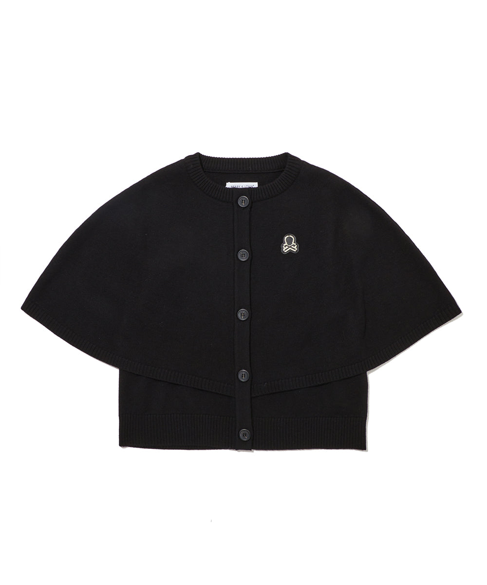 W GN LOGO POINT KNIT CAPE LR3IB72F