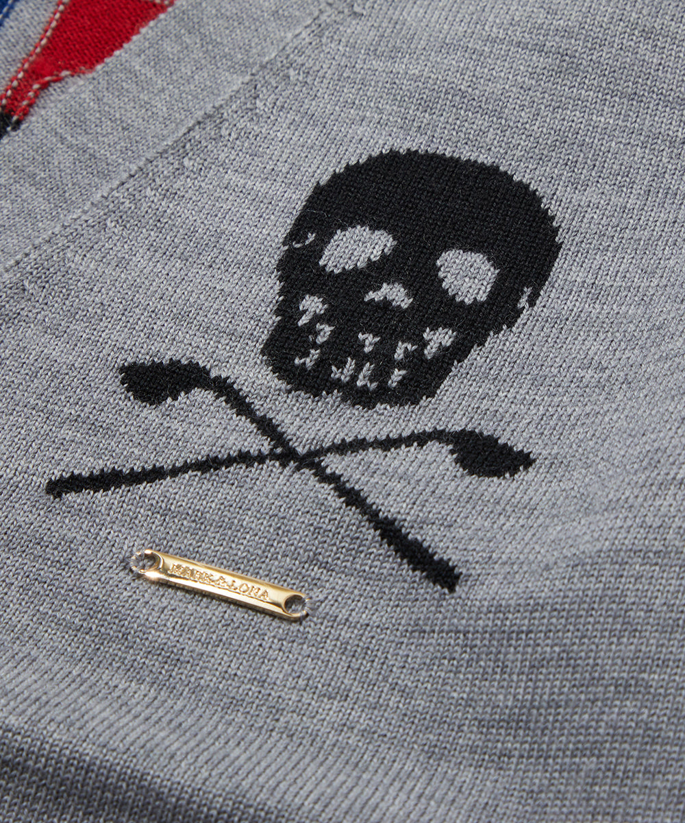 W GN BACK LOGO POINT KNIT CARDIGAN LR3IB90F