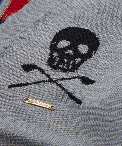 W GN BACK LOGO POINT KNIT CARDIGAN LR3IB90F