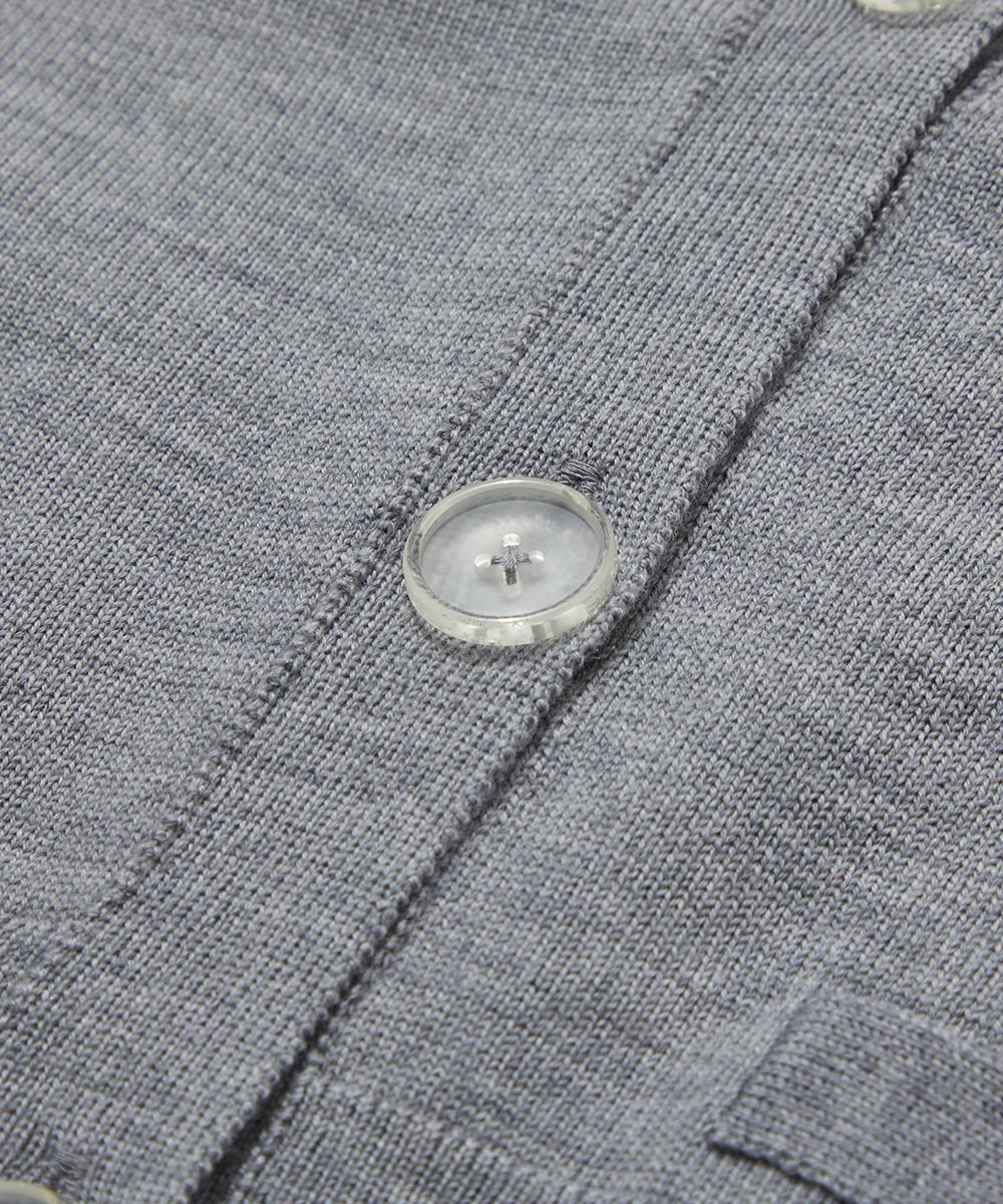 W GN BACK LOGO POINT KNIT CARDIGAN LR3IB90F