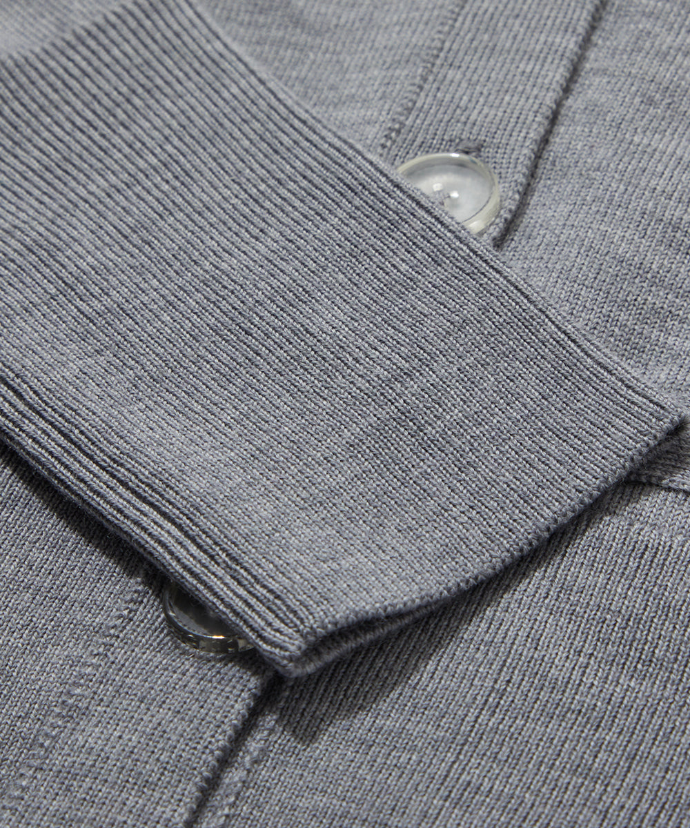 W GN BACK LOGO POINT KNIT CARDIGAN LR3IB90F