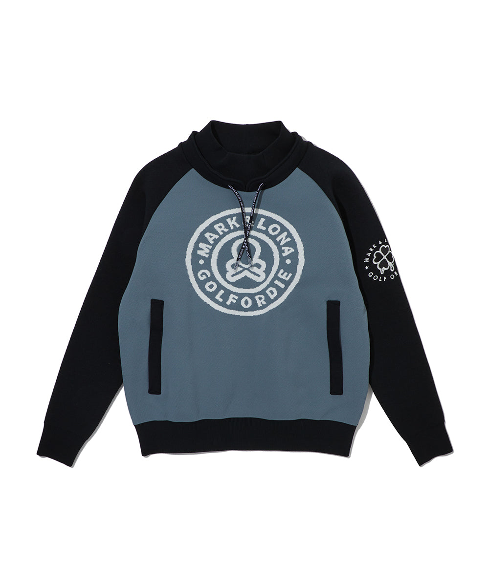 W GN BIG CIRCLE LOGO POINT KNIT HOODIE LR3IB92F