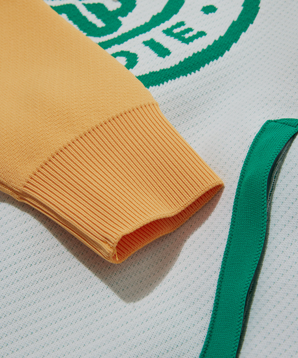 W GN BIG CIRCLE LOGO POINT KNIT HOODIE LR3IB92F