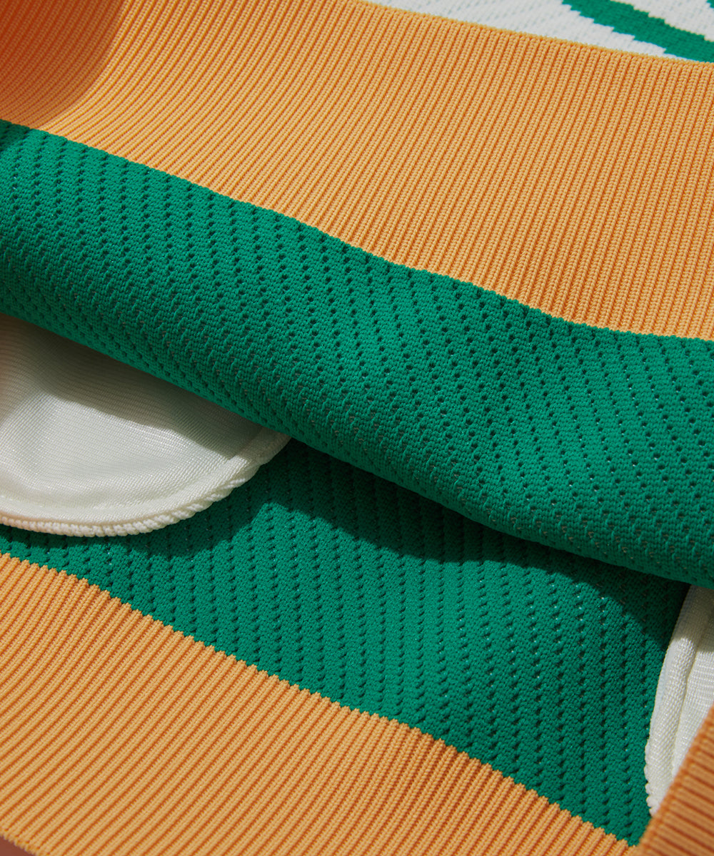 W GN BIG CIRCLE LOGO POINT KNIT HOODIE LR3IB92F