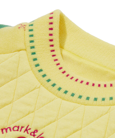 W GN KNIT MIX QUILTING JERSEY CREW LR3IC72F