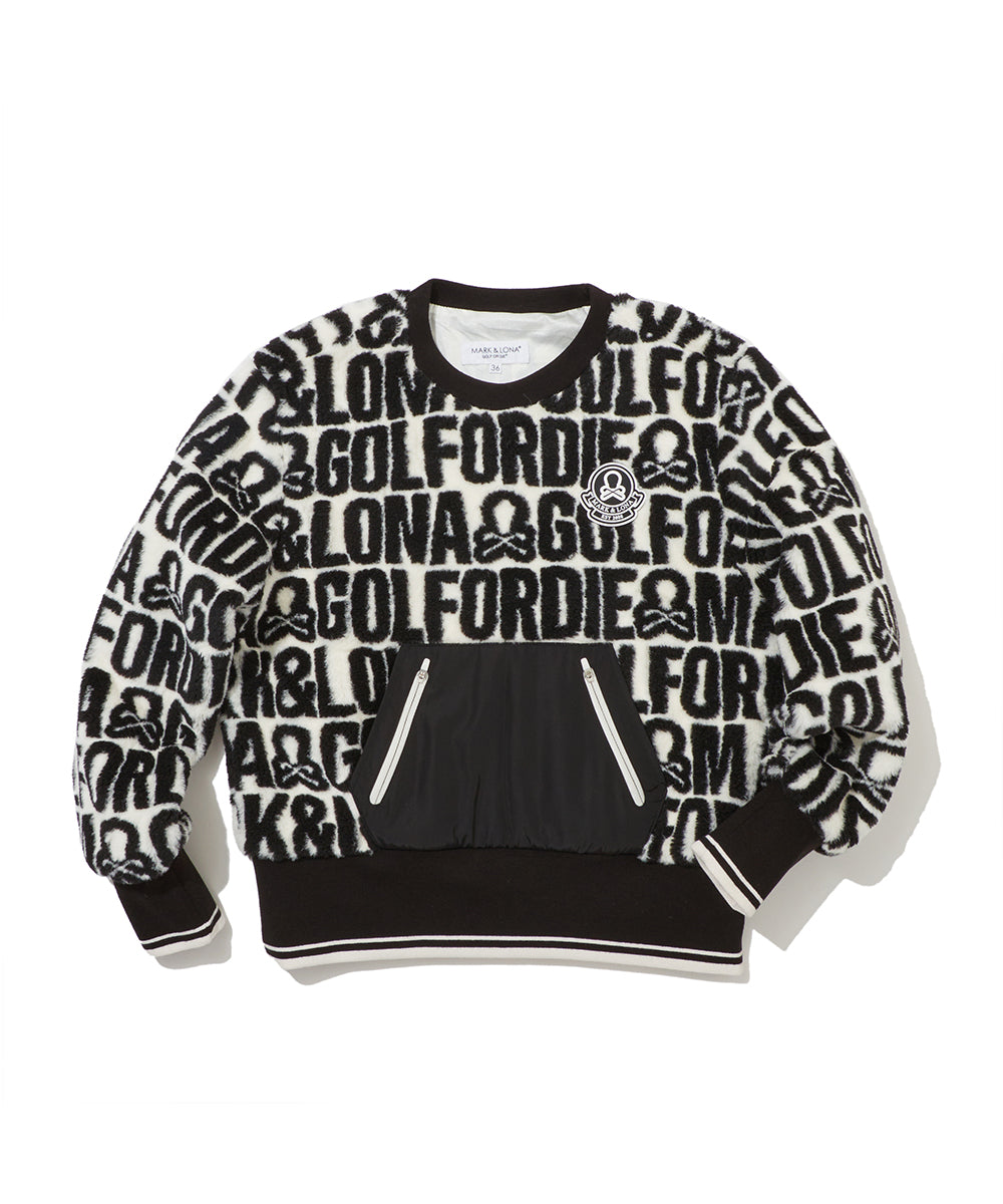 W GN LOGO FLEECE JERSEY CREW LR3IC73F