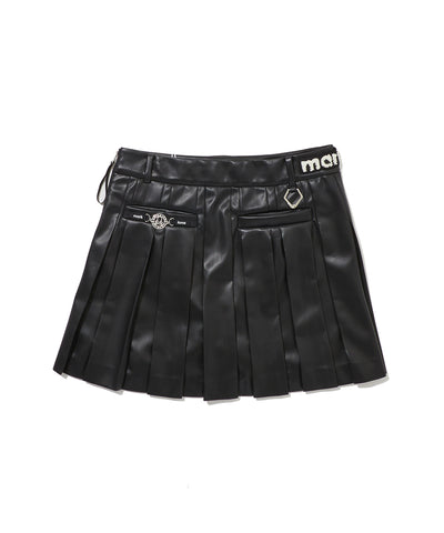 W GN SOLID PLEATS WOVEN SKIRT LR3IE72F