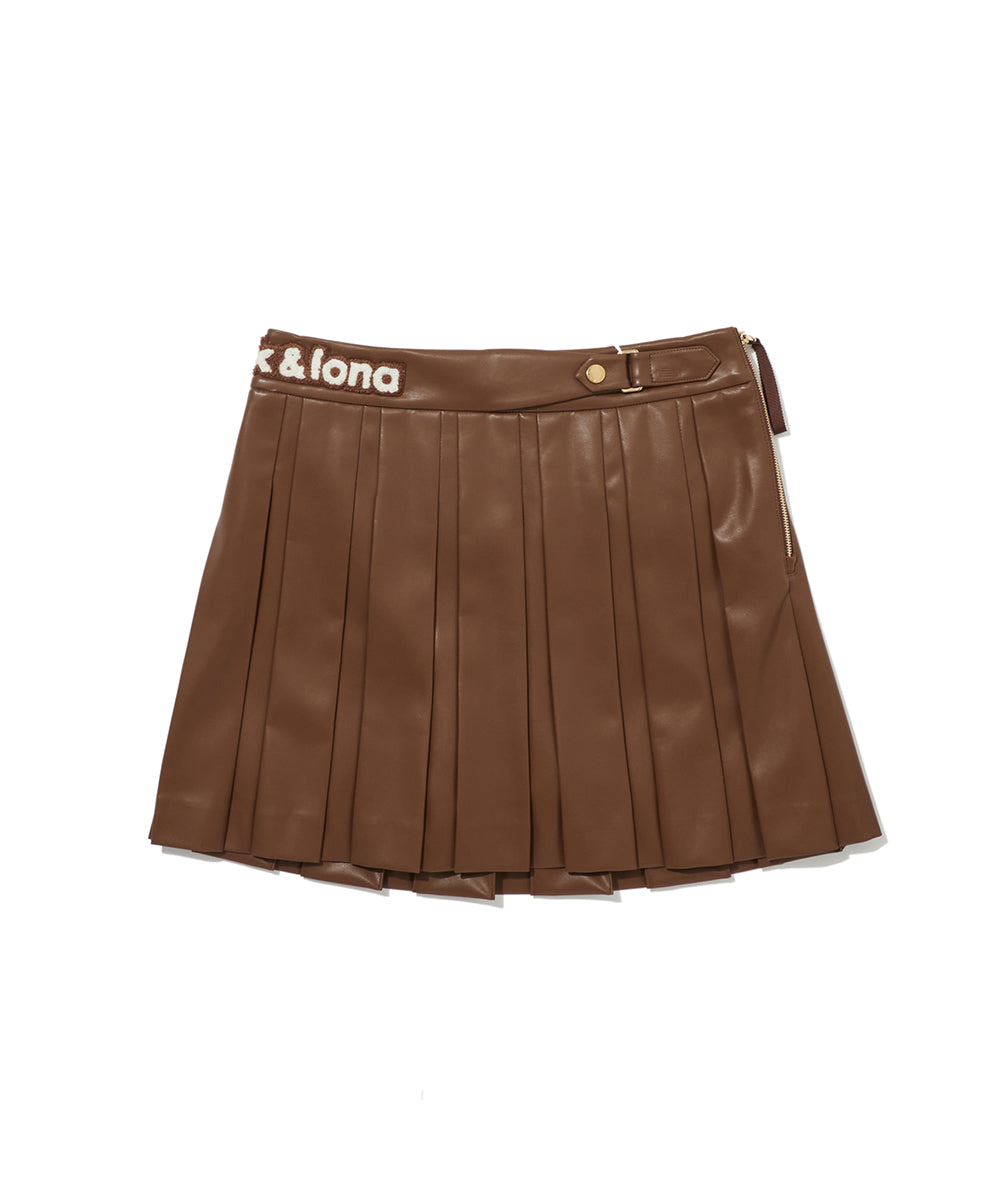 W GN SOLID PLEATS WOVEN SKIRT LR3IE72F
