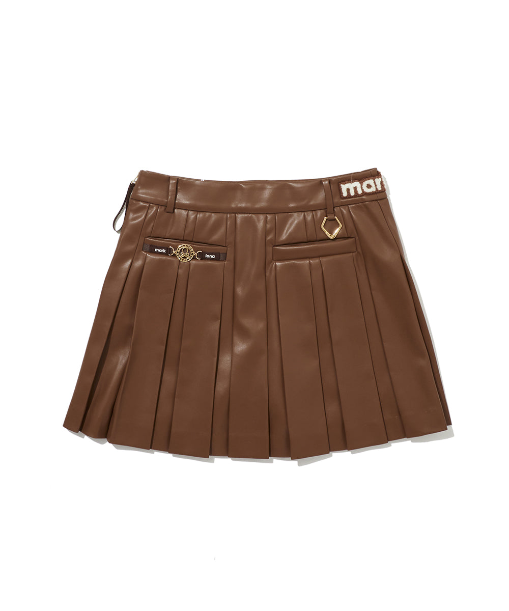 W GN SOLID PLEATS WOVEN SKIRT LR3IE72F